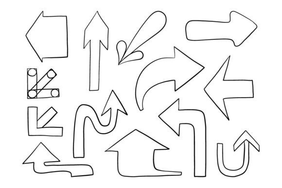 Arrow Doodle Set Hand Drawn SVG Pack