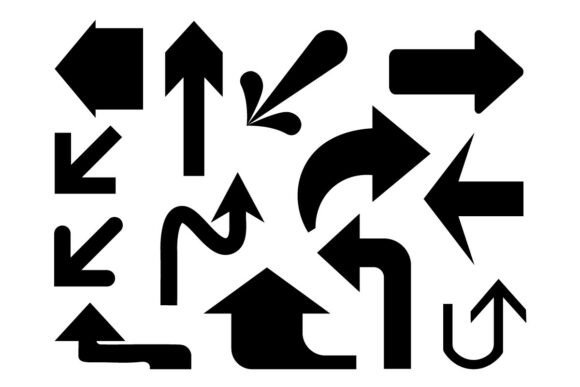 Black Arrow Icon Set Direction Vector: Precision, Clarity, and Design Flexibility in Modern Visual Communication