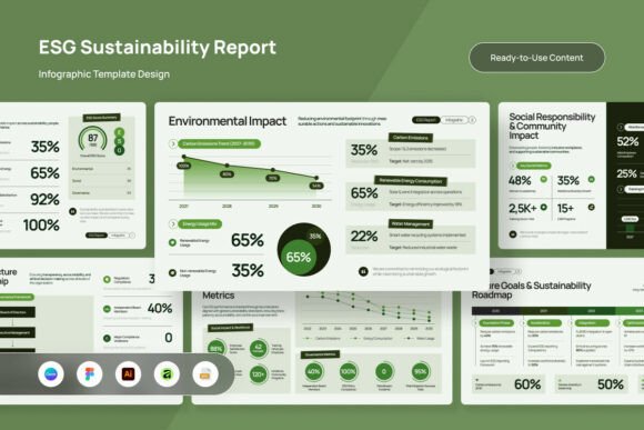 ESG Sustainability Report Infographic V2