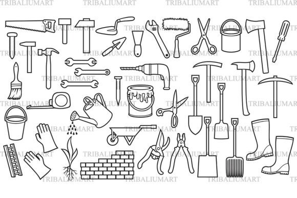 Garden Tools Thin Line Icons: A Strategic Asset for Creative and Practical Projects