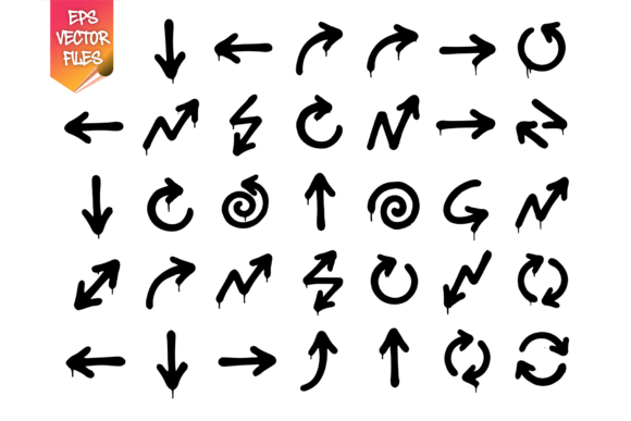 Hand Drawn Graffiti Arrows Vector Pack: A Creative Tool for Modern Designers