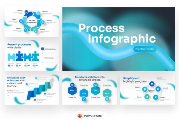 Process Flow Infographic PowerPoint