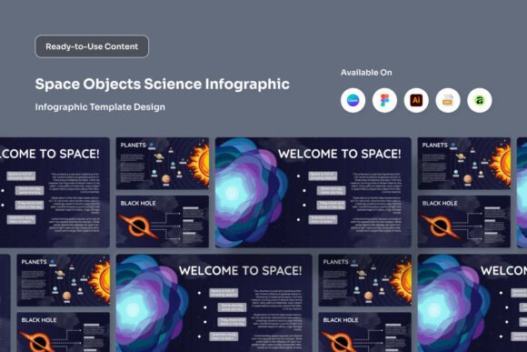 Space Objects Science Infographics