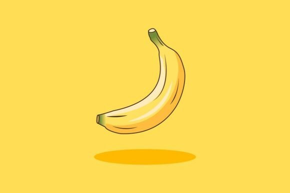 Stylish Banana Vector Graphic