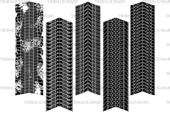 Tyre Tread Patterns Set